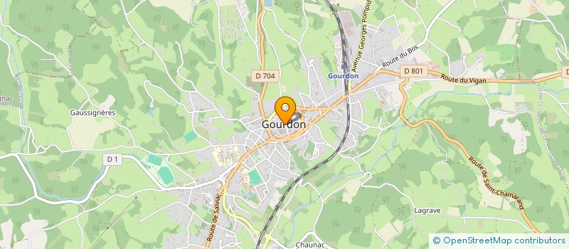 localisation de l'entreprise CINEMATALANTE  GOURDON