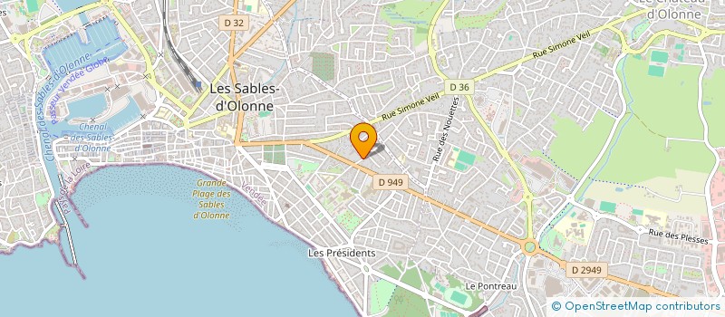 localisation de l'entreprise CINEMATOGRAPHER à LES SABLES D'OLONNE