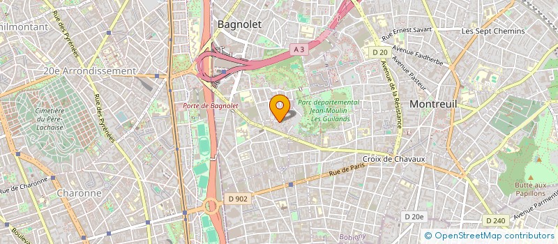 localisation de l'entreprise CINEMATOGRAPHIC EXPLORATION à BAGNOLET