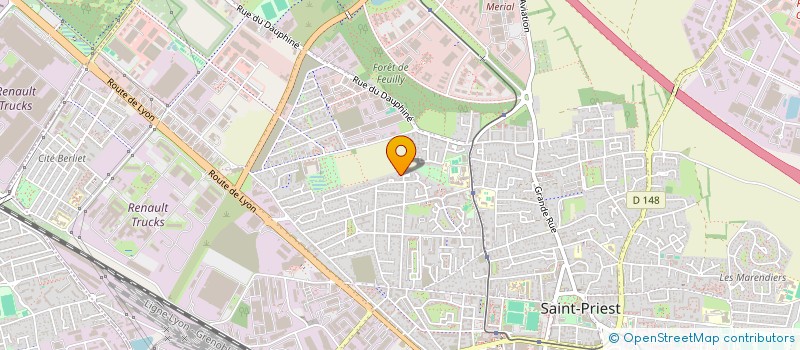 localisation de l'entreprise CINEMATOGRAPHIE  SAINT-PRIEST