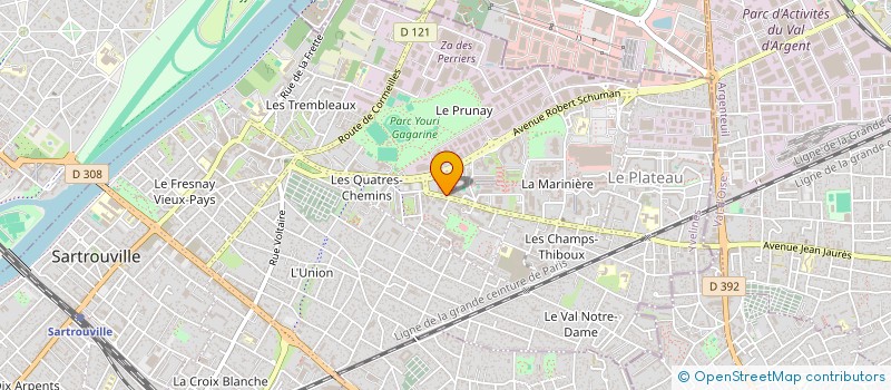 localisation de l'entreprise CINEMERGENCE  SARTROUVILLE