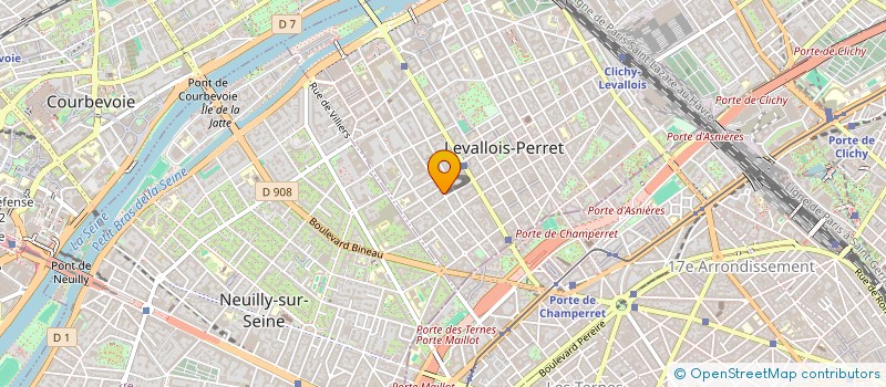 localisation de l'entreprise CINEMYR à LEVALLOIS-PERRET