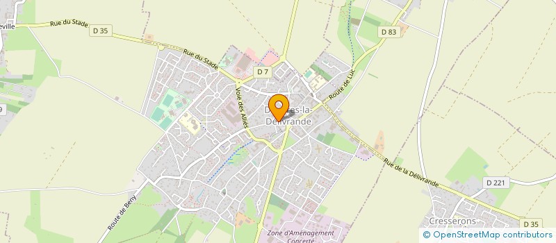 localisation de l'entreprise CINENACRE DOUVRES LA DELIVRANDE à DOUVRES-LA-DELIVRANDE