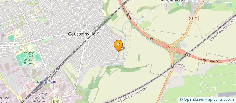 localisation de l'entreprise CINEO # .  GOUSSAINVILLE