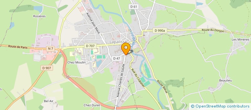 localisation de l'entreprise CINEPALICE à LAPALISSE