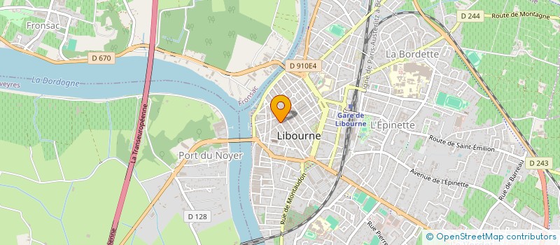 localisation de l'entreprise CINEPHILES EN LIBOURNAIS à LIBOURNE
