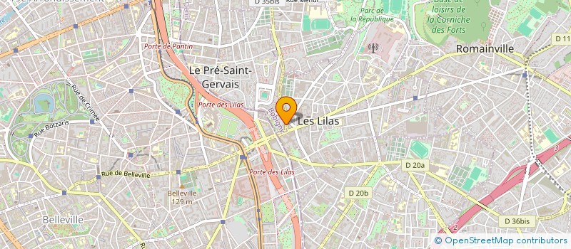 localisation de l'entreprise CINEPHONIA à LE PRE-SAINT-GERVAIS