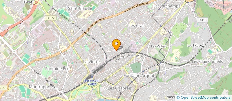 localisation de l'entreprise CINEPLANET  BESANCON