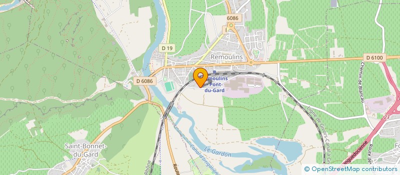 localisation de l'entreprise CINERABASSE PRODUCTIONS  REMOULINS