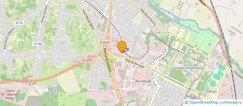 localisation de l'entreprise CINERES THEILLAY à OLIVET
