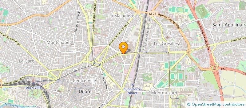 localisation de l'entreprise CINERGI' CONFORT INDIVIDUEL PAR ENERGIES à DIJON