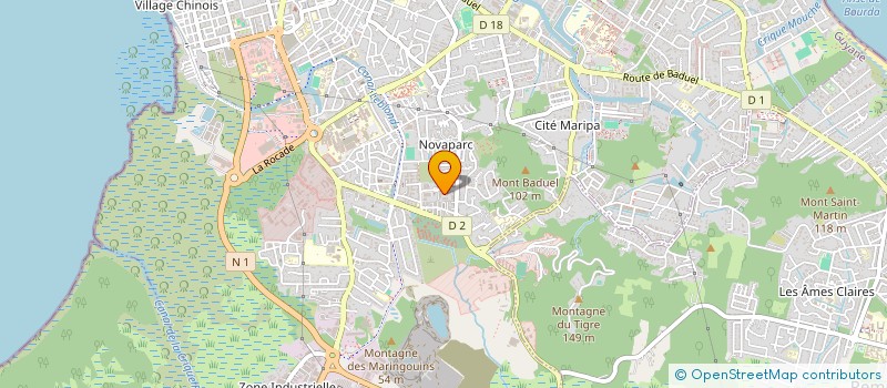 localisation de l'entreprise CINERJY  CAYENNE