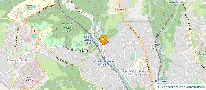 localisation de l'entreprise CINES SWINGS à CHARBONNIERES-LES-BAINS