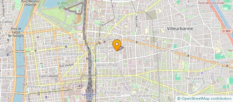 localisation de l'entreprise CINESTHESIE à VILLEURBANNE