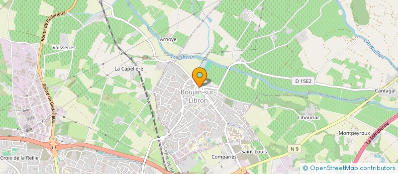 localisation de l'entreprise CINESYMPA à BOUJAN-SUR-LIBRON