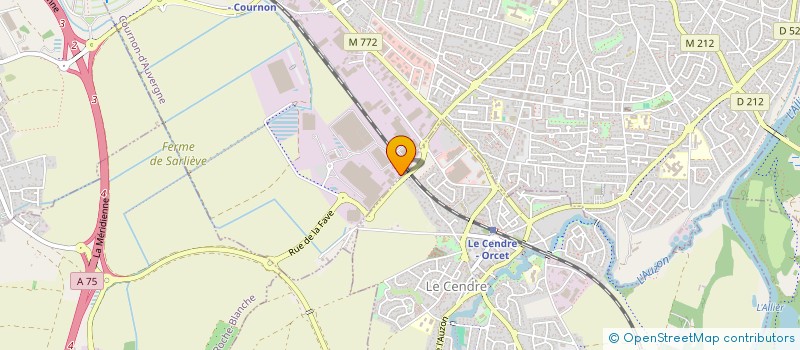 localisation de l'entreprise CINETECH  COURNON-D'AUVERGNE