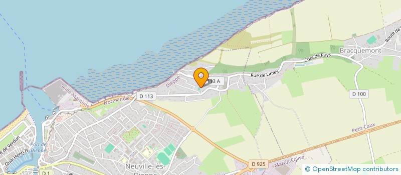 localisation de l'entreprise CINETHEACT PRODUCTION à DIEPPE