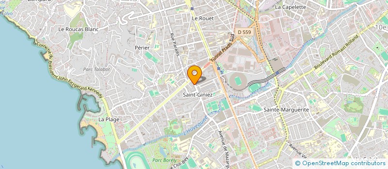 localisation de l'entreprise CINETIC FOOD à MARSEILLE