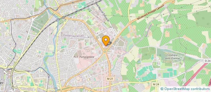 localisation de l'entreprise CINETIX à MONTPELLIER
