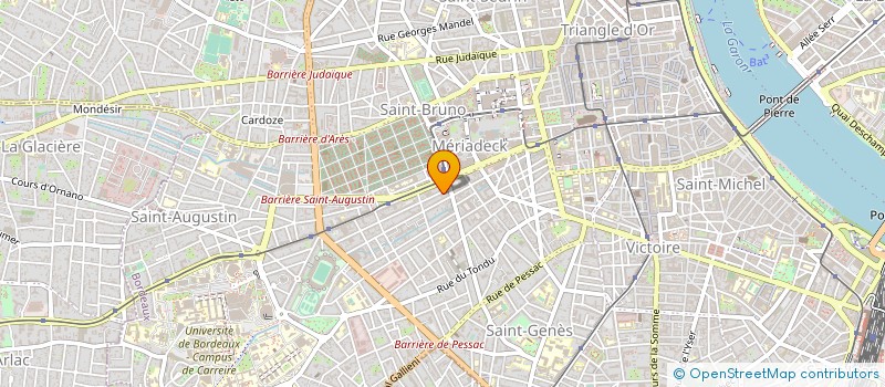 localisation de l'entreprise CINEVA à BORDEAUX