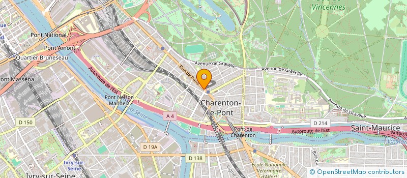 localisation de l'entreprise CINEVALET  CHARENTON-LE-PONT