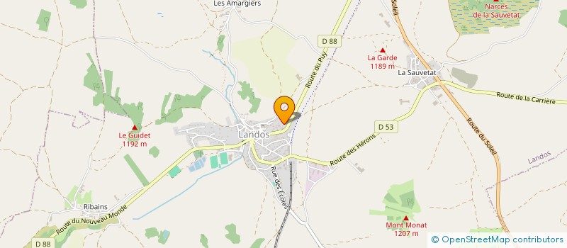 localisation de l'entreprise CINEVASION LANDOS  LANDOS