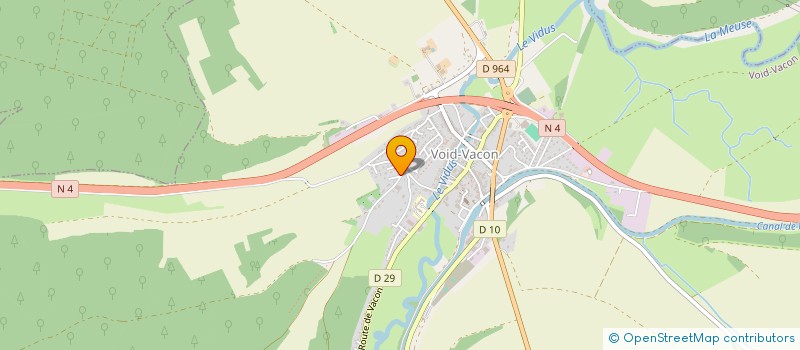 localisation de l'entreprise CINEVIDUS à VOID-VACON