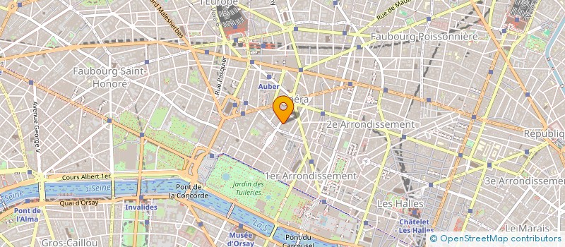 localisation de l'entreprise CINEVILLAGE CARAIBES  PARIS