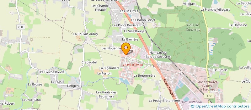 localisation de l'entreprise CINEVILLE 21  VERN-SUR-SEICHE