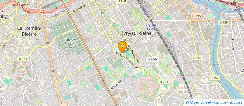 localisation de l'entreprise CINEVO TECH  IVRY-SUR-SEINE