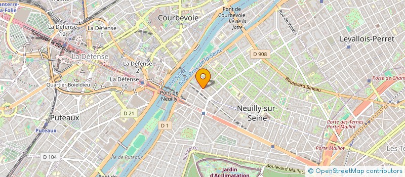 localisation de l'entreprise CINEVOX FRANCE à NEUILLY-SUR-SEINE