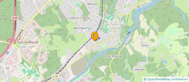 localisation de l'entreprise CINEWORLD 87  LE PALAIS-SUR-VIENNE