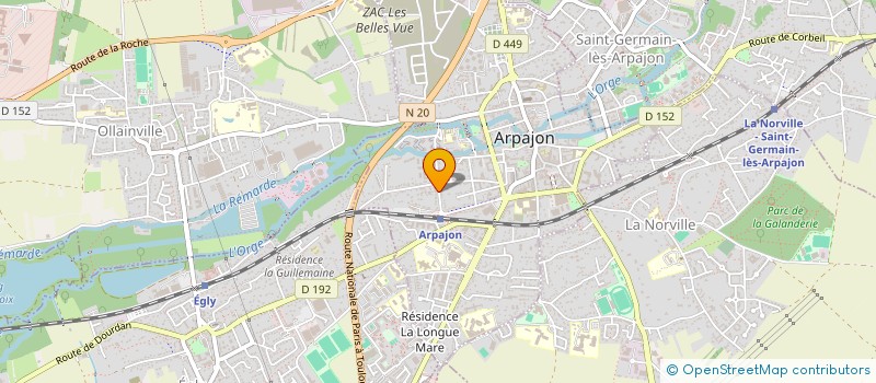 localisation de l'entreprise CINFLUSKAS à ARPAJON