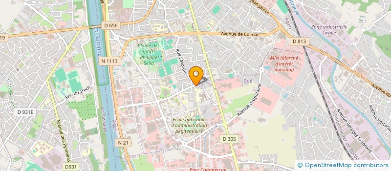 localisation de l'entreprise CINGILLIS à AGEN