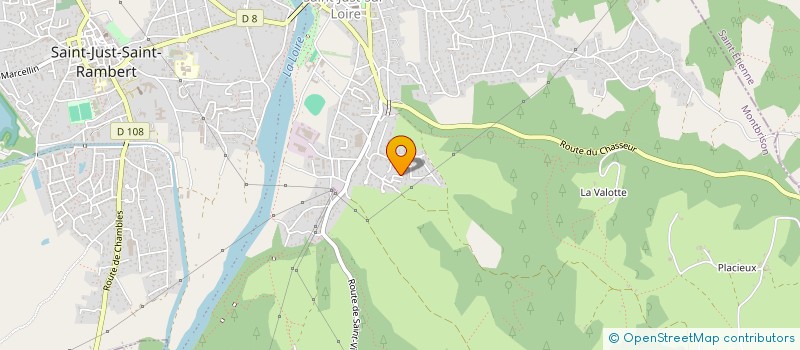 localisation de l'entreprise CINHELIOS  SAINT-JUST-SAINT-RAMBERT