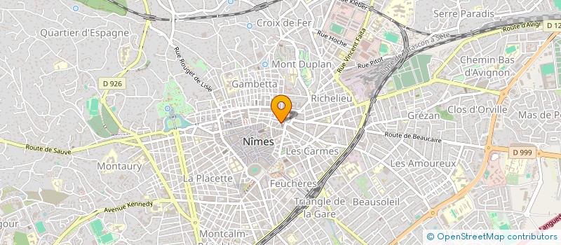 localisation de l'entreprise CINI RADIOTELEC  NIMES