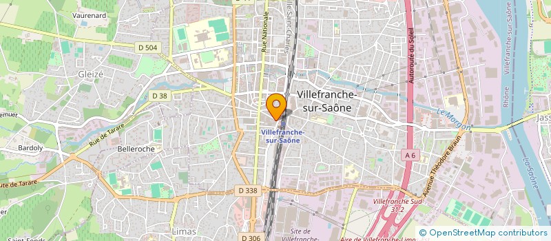 localisation de l'entreprise CINIER DIS à VILLEFRANCHE-SUR-SAONE