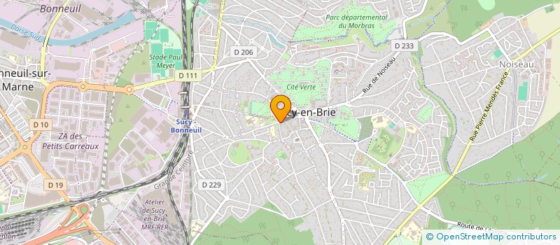 localisation de l'entreprise CINIER ET ASSOCIES à SUCY-EN-BRIE