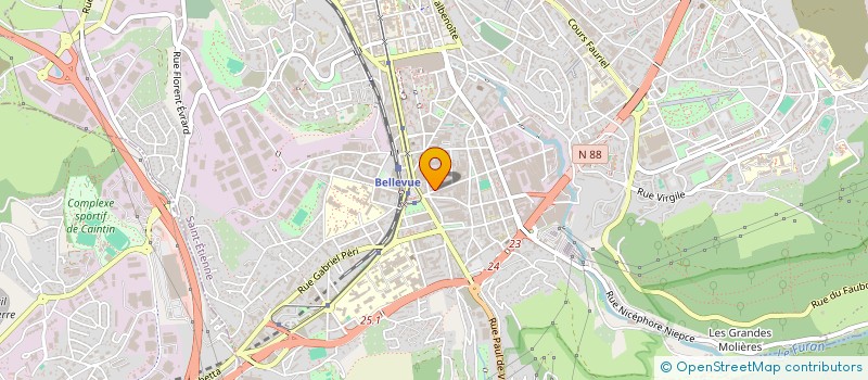 localisation de l'entreprise CINIERI-RIDOUX  SAINT-ETIENNE