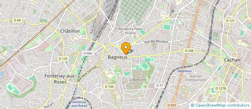 localisation de l'entreprise CINNA GESTION à BAGNEUX