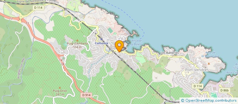 localisation de l'entreprise CINNAME  COLLIOURE