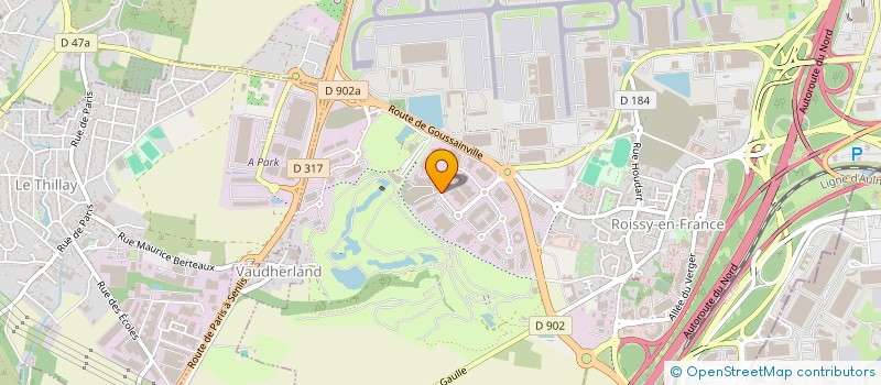 localisation de l'entreprise CINODIS à ROISSY-EN-FRANCE