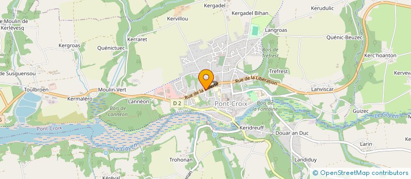 localisation de l'entreprise CINOE  PONT-CROIX