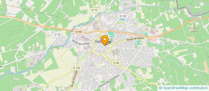 localisation de l'entreprise CINQ à VALREAS
