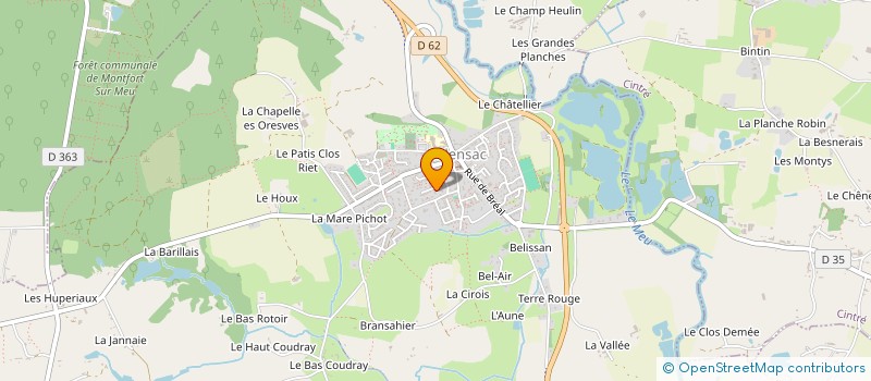 localisation de l'entreprise CINQ A L'INFINI  TALENSAC