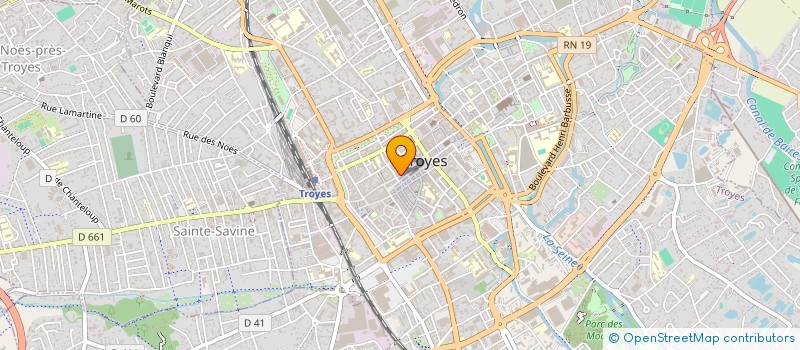 localisation de l'entreprise CINQ A TROYES  TROYES