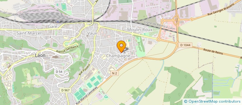 localisation de l'entreprise CINQ B à LAON