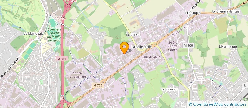 localisation de l'entreprise CINQ BONHEURS  CARQUEFOU