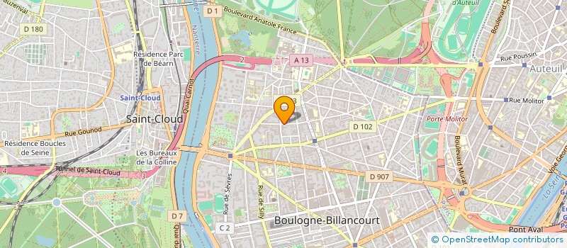 localisation de l'entreprise CINQ CENT CINQ à BOULOGNE-BILLANCOURT