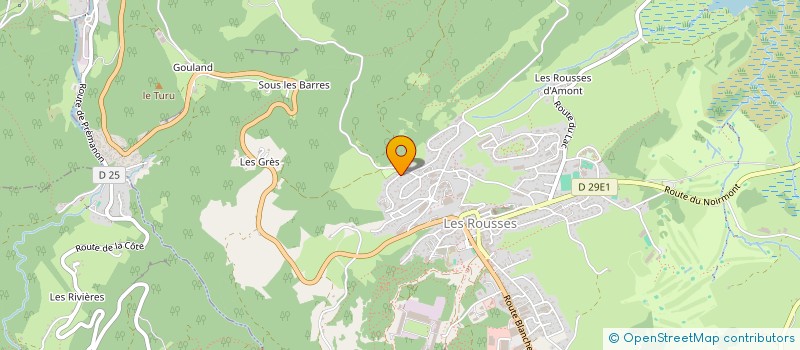 localisation de l'entreprise CINQ CIBLES  LES ROUSSES